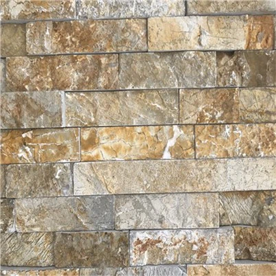 Golden Limestone rau Tsev Kho Kom Zoo Nkauj Stacked Vaj Huam Sib Luag JRE-100