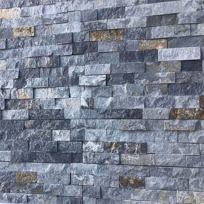 Ntuj Blue Quartzite Ledger Pob Zeb Panels JRF-040