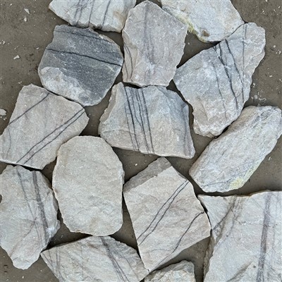 Ntuj Limestone Cladding Mosaic Grey Xim Nrog Dub Veins JRSR-067